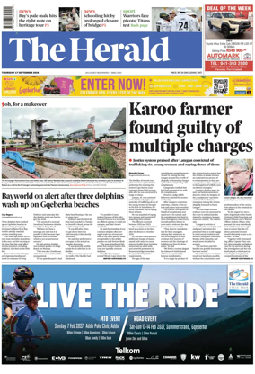 Cover of The Herald (South Africa)