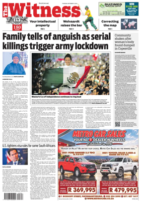 Cover of The Witness (South Africa)