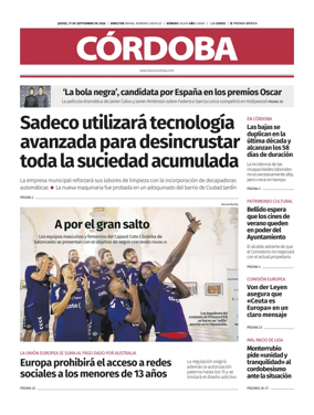 Cover of Diario Cordoba