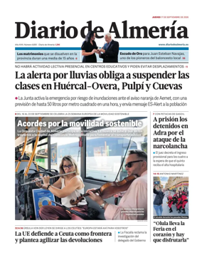 Cover of Diario de Almeria