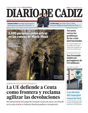 Cover of Diario de Cadiz