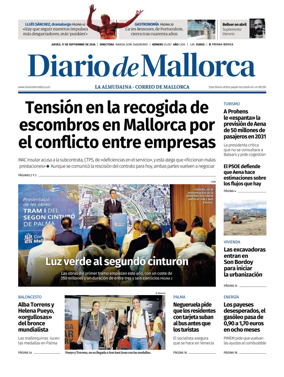 Cover of Diario de Mallorca