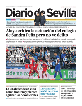 Cover of Diario de Sevilla