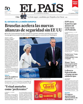 Cover of EL PAIS primera edicion