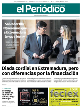 Cover of El Periodico Extremadura