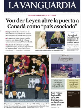 Cover of La Vanguardia (1st Edition)