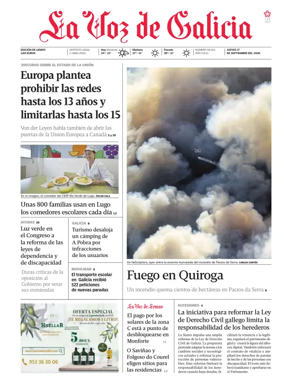 Cover of La Voz de Galicia (Monforte)