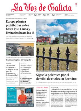 Cover of La Voz de Galicia (Viveiro)