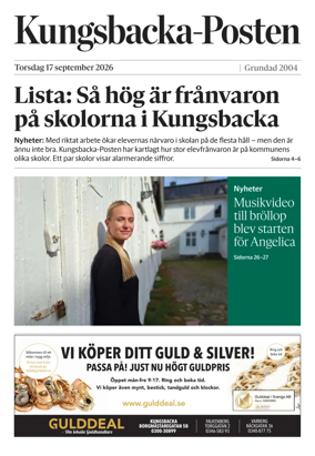 Cover of Kungsbacka-Posten