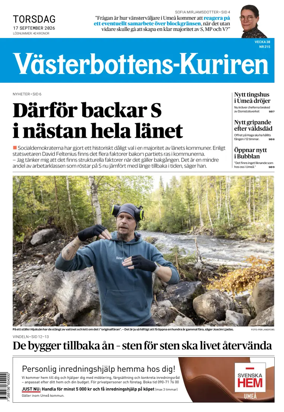 Cover of Vasterbottens-Kuriren