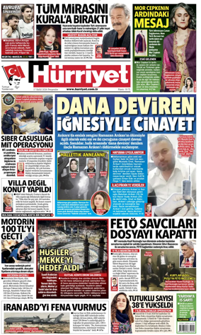 Cover of Hurriyet