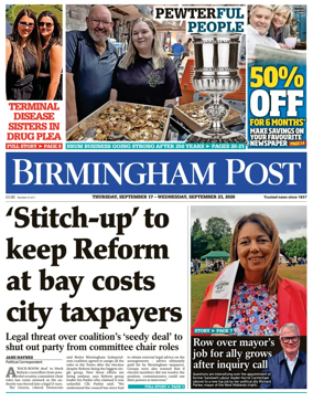 Cover of Birmingham Post