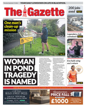 Cover of Blackpool Gazette
