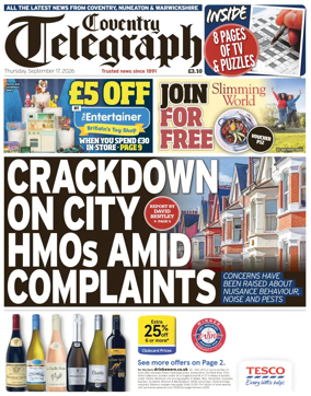 Cover of Coventry Telegraph
