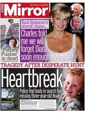 Cover of Daily Mirror