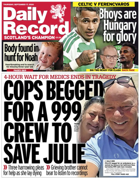 Cover of Daily Record