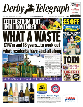 Cover of Derby Telegraph