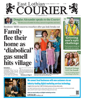 Cover of East Lothian Courier