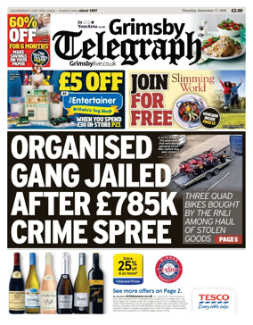 Cover of Grimsby Telegraph