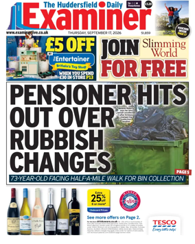 Cover of Huddersfield Daily Examiner