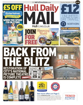 Cover of Hull Daily Mail