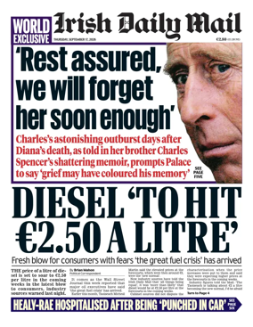 Cover of Irish Daily Mail