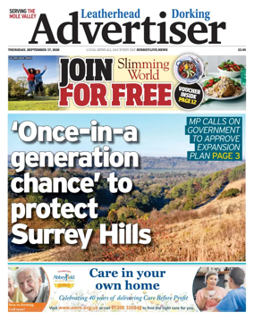 Cover of Leatherhead & Dorking Advertiser