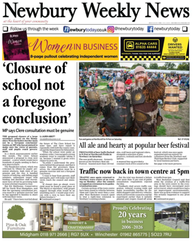 Cover of Newbury Weekly News