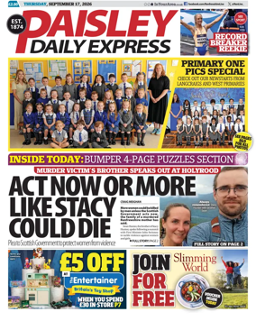 Cover of Paisley Daily Express