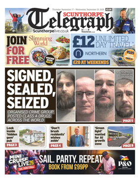 Cover of Scunthorpe Telegraph