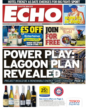 Cover of South Wales Echo