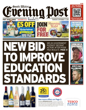 Cover of South Wales Evening Post