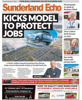 Cover of Sunderland Echo