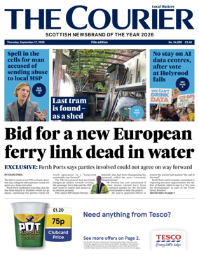 Cover of The Courier & Advertiser (Fife Edition)