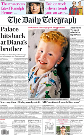 Cover of The Daily Telegraph
