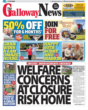 Cover of The Galloway News