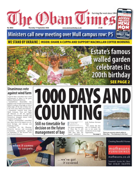 Cover of The Oban Times