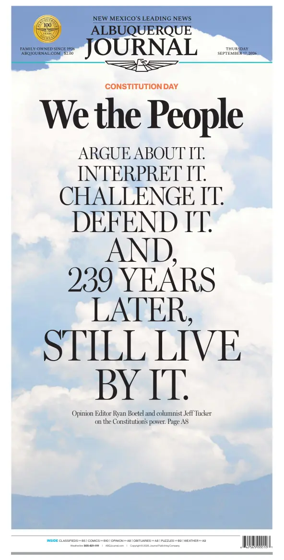 Cover of Albuquerque Journal