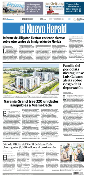 Cover of El Nuevo Herald