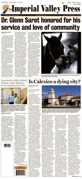 Cover of Imperial Valley Press