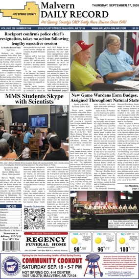 Cover of Malvern Daily Record