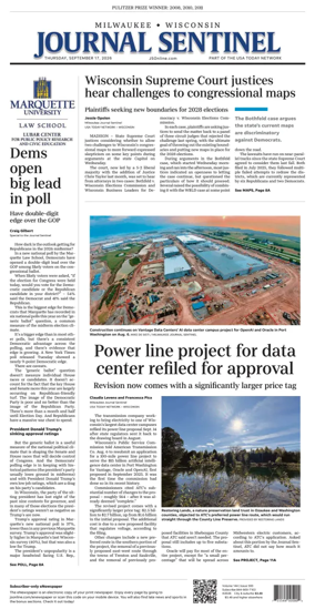 Cover of Milwaukee Journal Sentinel