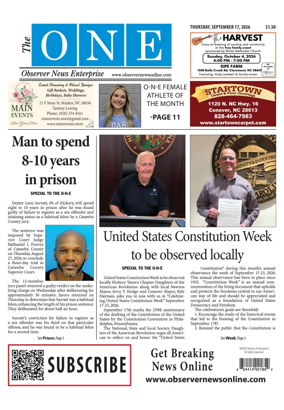 Cover of Observer News Enterprise