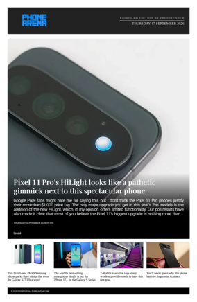 Cover of Phone Arena - Compiled Edition