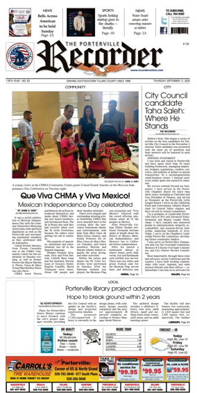 Cover of Porterville Recorder