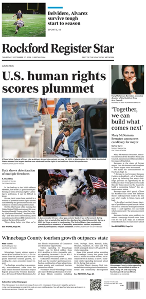 Cover of Rockford Register Star