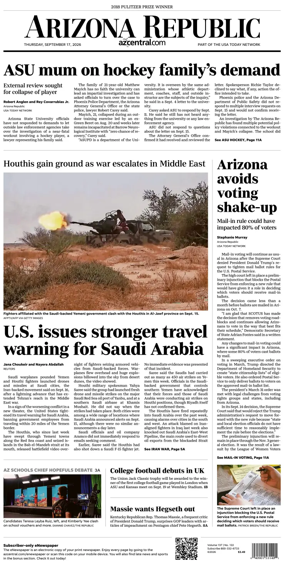 Cover of The Arizona Republic