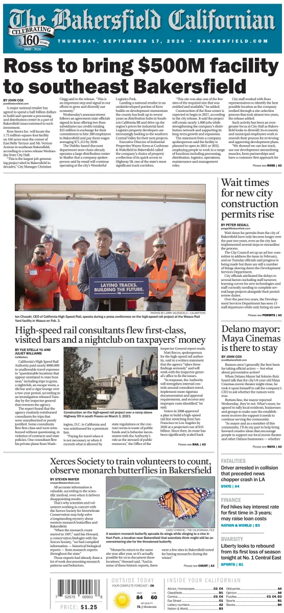 Cover of The Bakersfield Californian