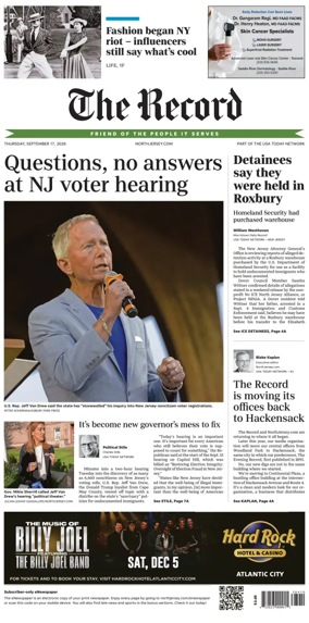Cover of The Bergen Record