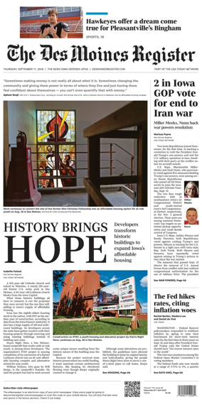 Cover of The Des Moines Register